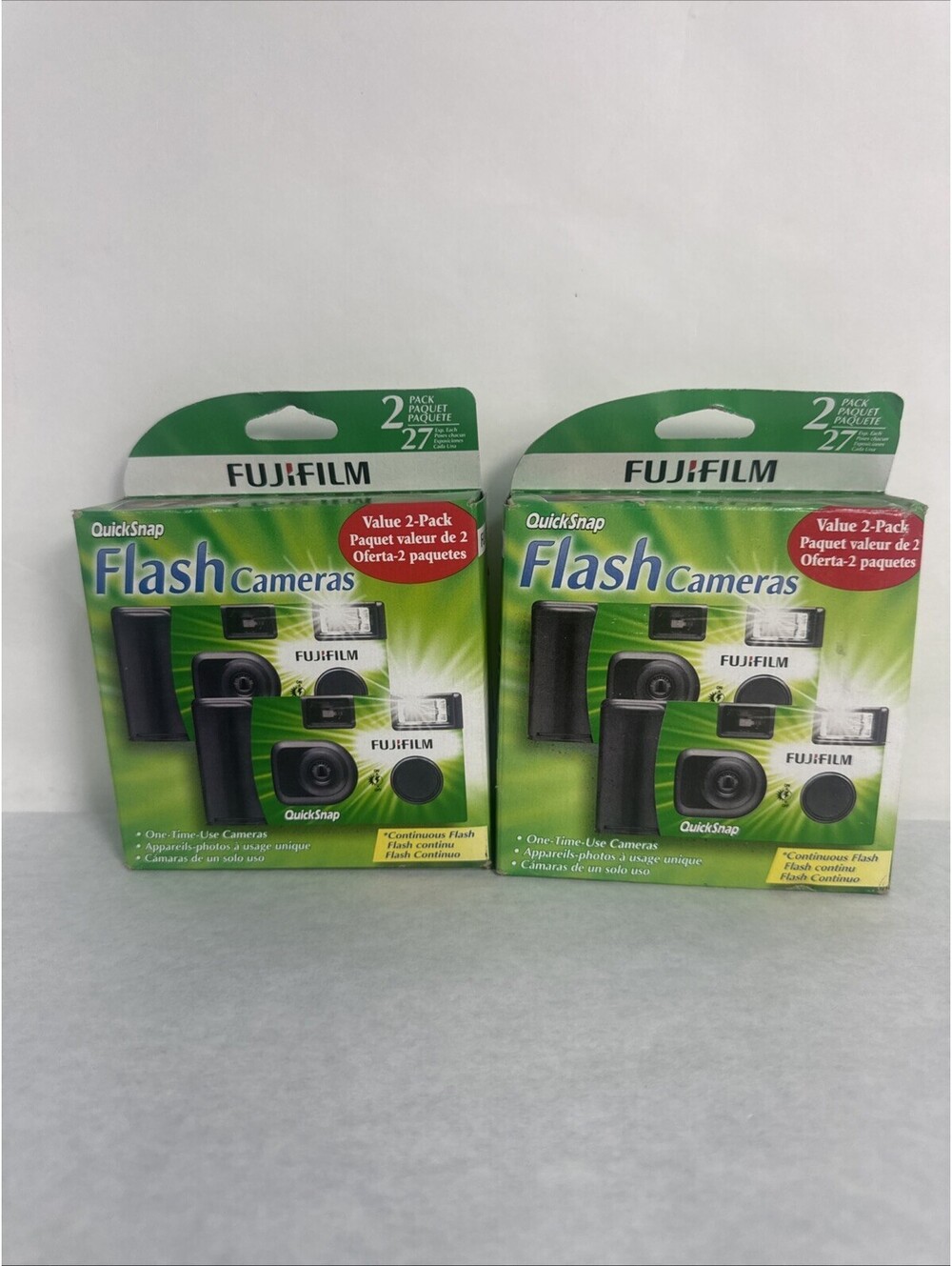 FUJIFILM QUICKSNAP FLASH CAMERAS 2PACKS WITH VALUE 2-CAMS EACH 6/2026 NEW